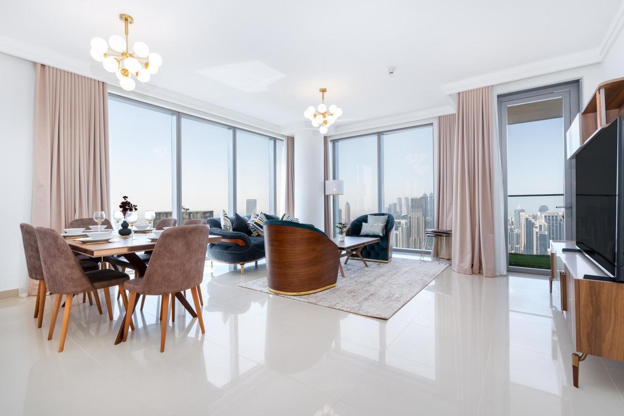 Lux Apt-Burj View Opp. Dxb Mall Dubai Luaran gambar