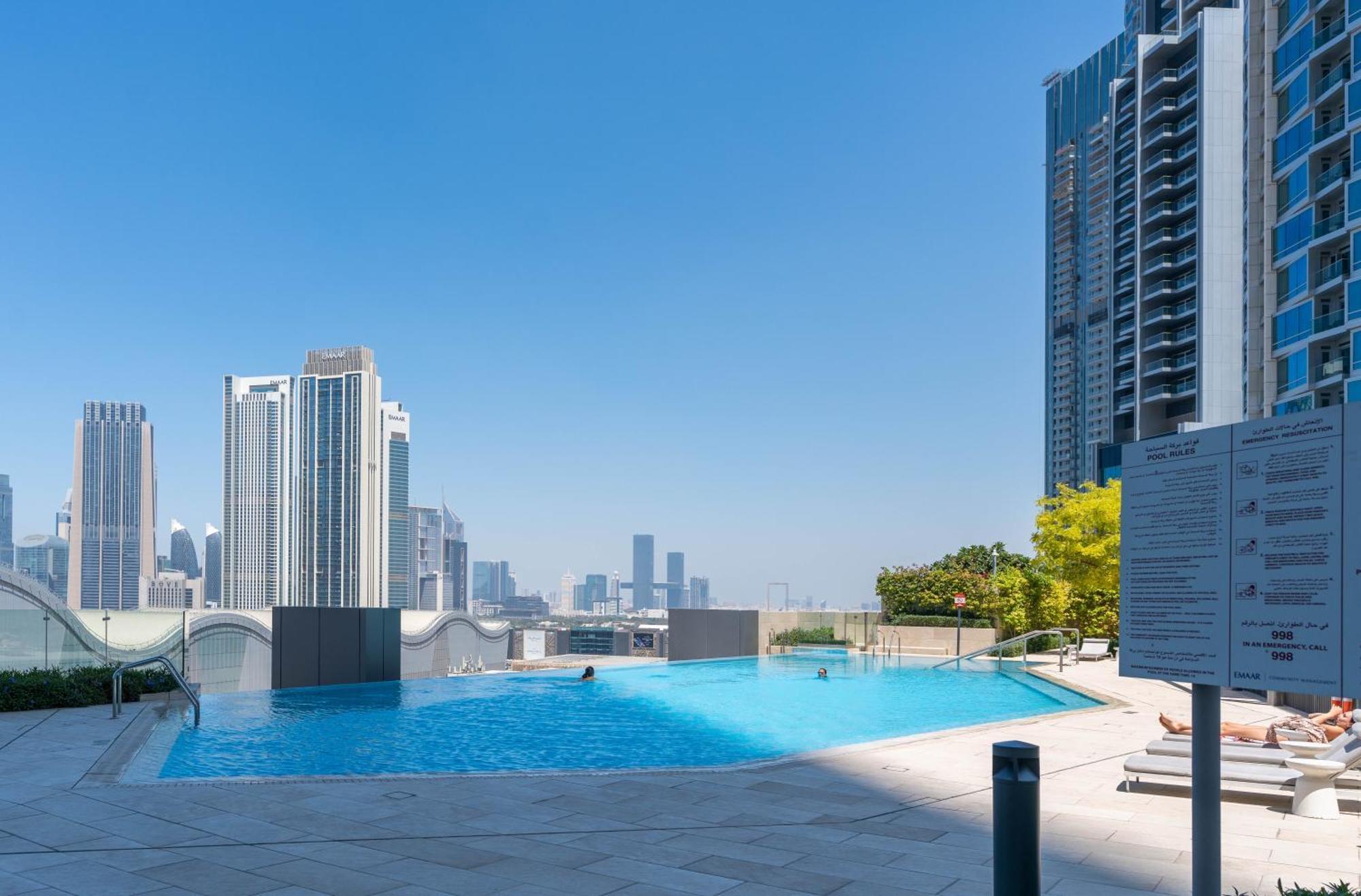 Lux Apt-Burj View Opp. Dxb Mall Dubai Luaran gambar